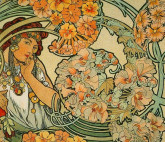 Finishing of the exhibition «Alphonse Mucha and the Line of Art Nouveau»